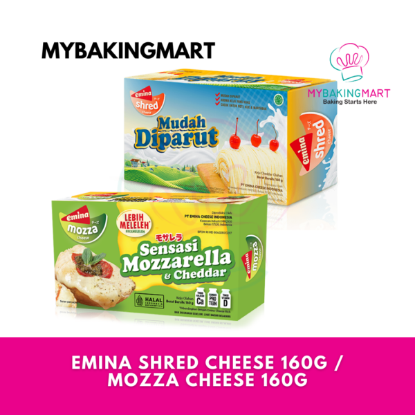 Emina Cheese - Shred Cheese 160g / Mozza Cheese 160g