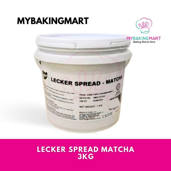 Lecker Matcha Spread 3kg x 4 (1 Carton) - Image 2
