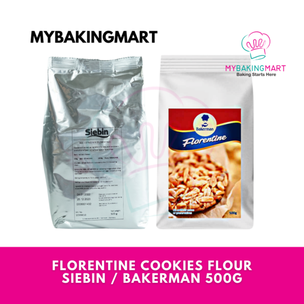 Florentine Cookies Flour 500g - Siebin / Bakerman - Tepung Segera Biskut Florentine