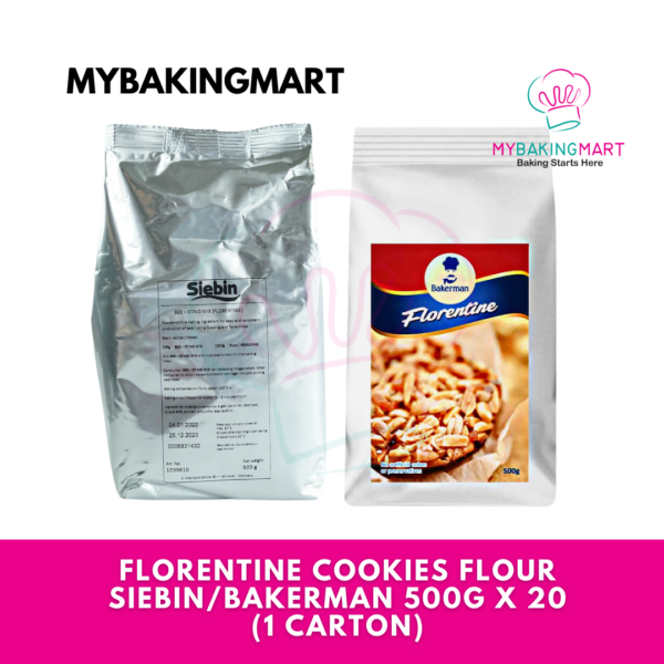 Florentine Cookies Flour 500g x 20 Packs (1 Carton) - Siebin / Bakerman