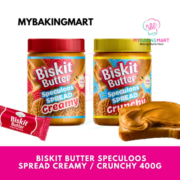 Biskit Butter Speculoos Spread 400g Creamy / Crunchy