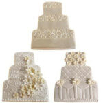 Cake Star Cutter and Texture Mat Set Wedding Dress and Cake - Image 4