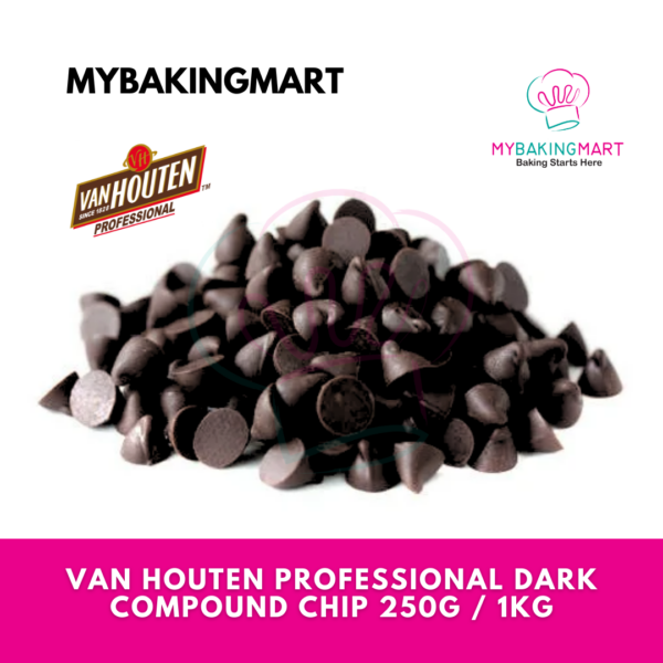 Van Houten Professional Dark Compound Chocolate Chip 250g / 1kg