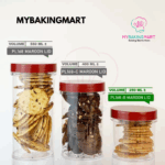 Acrylic Food Storage Container Set – Clear Jars with Lids - Image 6