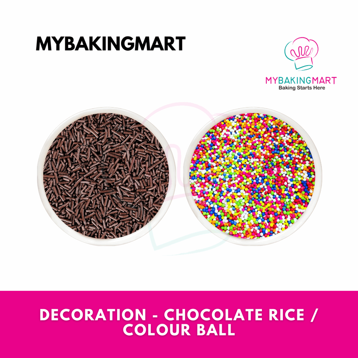 FLUFFY Chocolate Rice 250g 1kg / Colour Ball 100g - Image 1