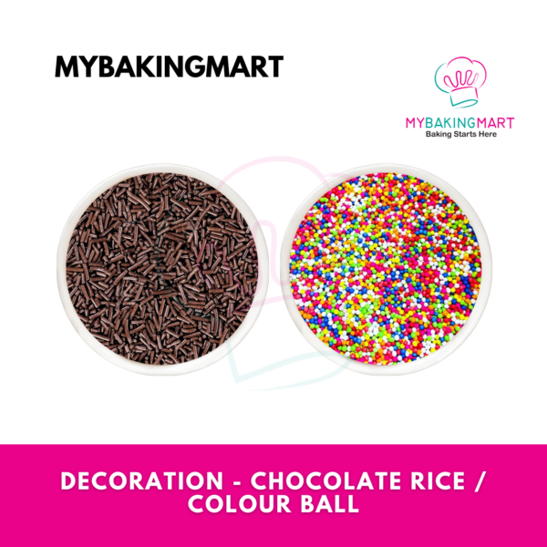 FLUFFY Chocolate Rice 250g 1kg / Colour Ball 100g