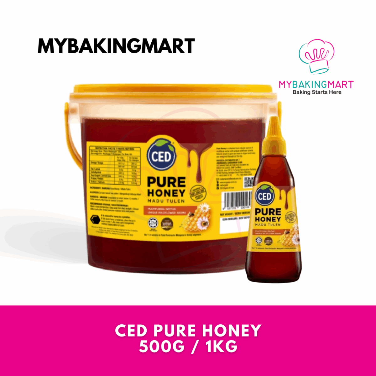 CED Pure Honey 500g / 1kg - Image 1