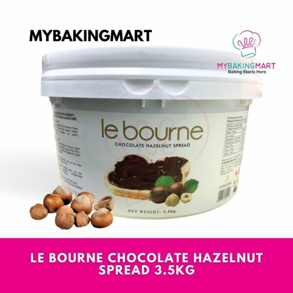 Le Bourne Chocolate Hazelnut Spread 3.5kg - Halal Coklat Kacang Hazelnut Nutella