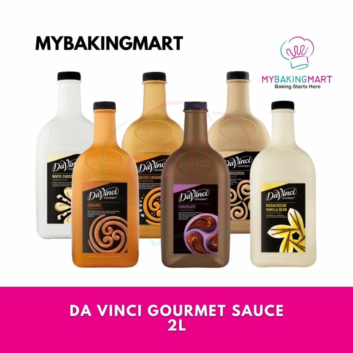 Da Vinci Gourmet Sauce Chocolate / Caramel / Madagascar Vanilla Bean / Butterscotch 2L - Image 1