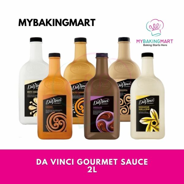 Da Vinci Gourmet Sauce Chocolate / Caramel / Madagascar Vanilla Bean / Butterscotch 2L
