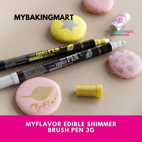 Myflavor Shimmer Brush Pen 3g Gold / Silver