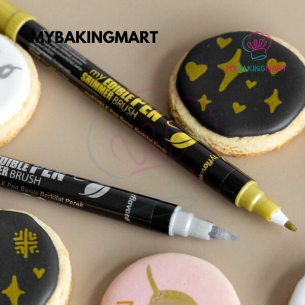 Myflavor Shimmer Brush Pen 3g Gold / Silver - Image 2