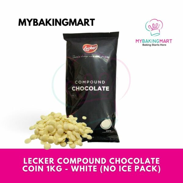 Lecker Chocolate Compound Coins 1kg - Dark / Milk / White - Image 4