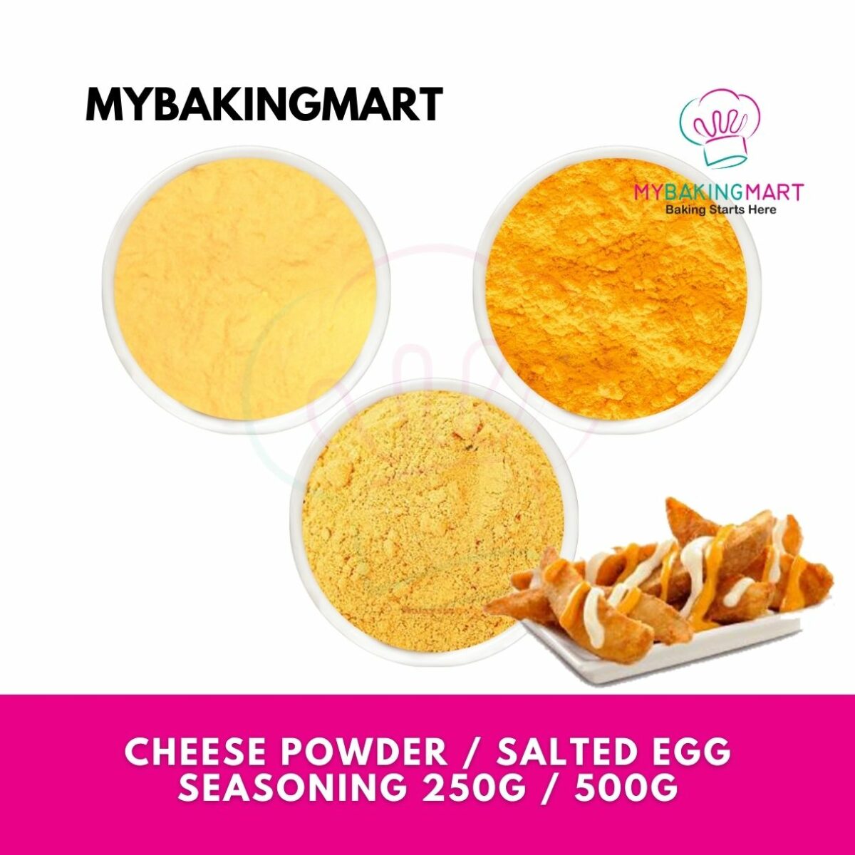 Nacho Cheese Powder, Nacho Hot Cheese Powder, Salted Egg Seasoning 250g / 500g - Image 1