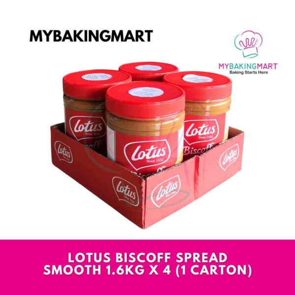 Lotus Biscoff Spread 1.6kg x 4 (1 Carton)