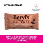 Beryl's Gourmet Bittersweet Chocolate Coins 350g x 12 (1 Carton)