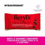 Beryl's Gourmet Semisweet Chocolate Coins 350g x 12 (1 Carton)