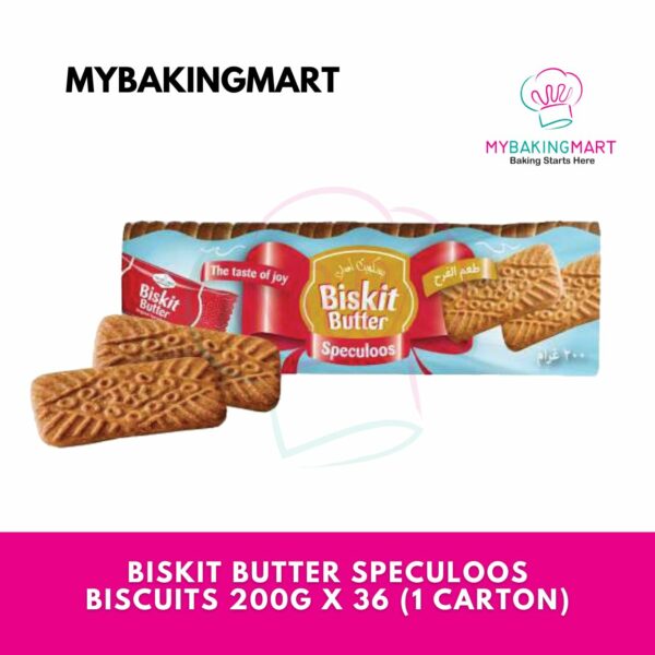 Biskit Butter Speculoos Biscuits 200g x 36 (1 Carton)