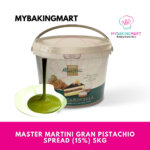 Master Martini Gran Pistachio 5KG 15% Spreadable Cream Cake Topping - Sapuan Pistachio Halal Sedap