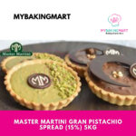 Master Martini Gran Pistachio 5KG 15% Spreadable Cream Cake Topping - Sapuan Pistachio Halal Sedap - Image 3