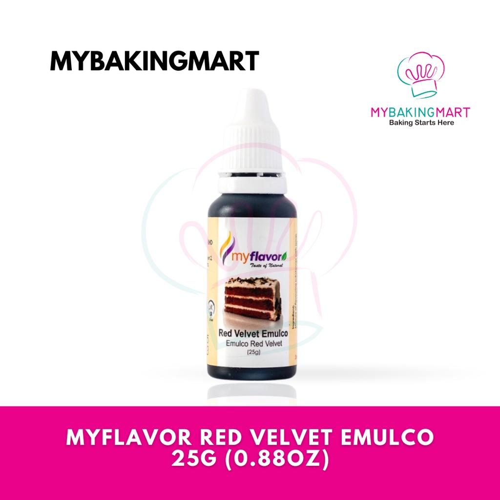 6909a74972f0e_1762240329.jpg Myflavor Red Velvet Emulco Perasa Pewarna Makanan Merah Baldu - Halal Food Flavor - MY FLAVOR FOOD - Image 1