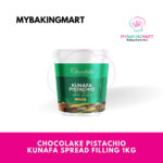Chocolake Pistachio Kunafa Bono White Chocolate Filling Spread 1KG - For Baking Halal Bueno Biscoff Spread - Image 2