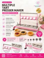 FLUFFY Multiple Tart Presser 3 Moulds / 5 Moulds